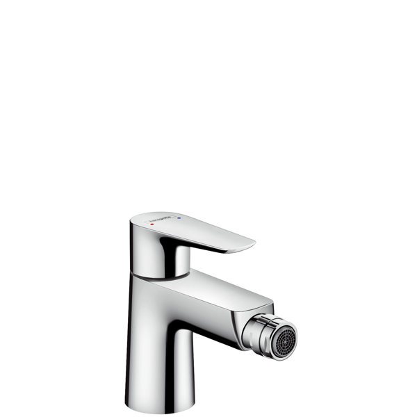 hansgrohe Talis E single-lever bidet mixer, push- open drain set