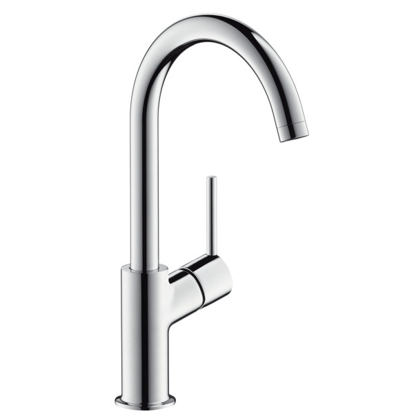 Hansgrohe Talis single-lever basin mixer 210, push-open waste, 120° s...