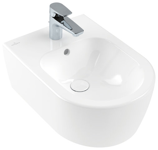 Villeroy & Boch Avento bidet 54050001, 370x530mm, 1 tap hole, with overflow