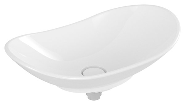 Villeroy und Boch Countertop washbasin My Nature 411060 61x36cm, without tap hole without overflow h...