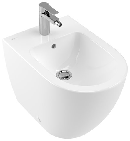 Villeroy & Boch Bidet Subway 540100 370 x 560mm, floor standing, 1 tap hole, with overflow