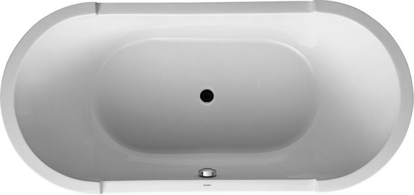 Duravit Starck oval bathtub 190x90cm, two sloping backs, 700011, built-in version