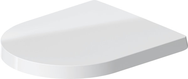 Duravit ME by Starck WC seat Compact, stainless steel hinges, with soft-closing mechanism