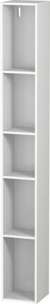 Duravit L-Cube shelf unit, width 180mm, depth 180mm, vertical, 5 compartments