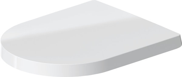 Duravit ME by Starck WC seat, stainless steel hinges, with soft-closing mechanism, removable