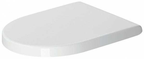 Duravit WC seat Starck 3 without SoftClose hinges stainless steel, white