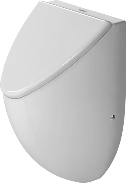 Duravit urinal Fizz, suction from behind, for lid, white