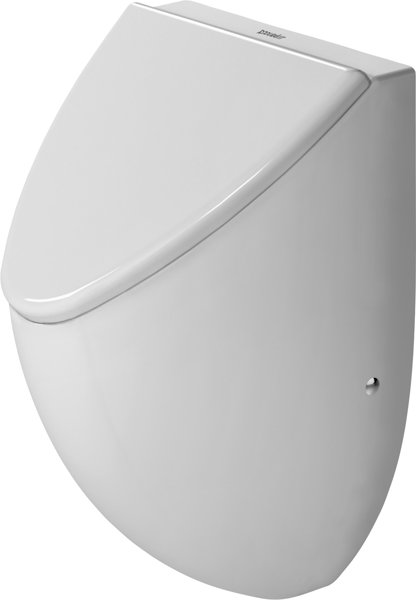 Duravit Urinal Fizz, Zulauf von hinten absaugend, für Deckel, weiss