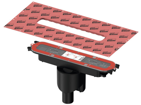 TECEdrainprofile drain, vertical, DN50 outlet, 673003