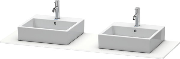 Duravit XSquare console 063H, 1600x 550 mm, 2 cut-outs