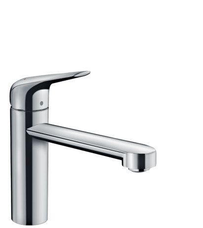 Hansgrohe Focus M42 single-lever kitchen mixer 120, low pressure, 1jet, chrome