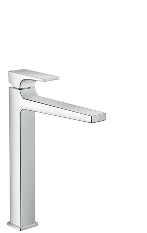 hansgrohe Metropol single-lever washbasin mixer 260 with lever handle, push-open pop-up waste, for w...