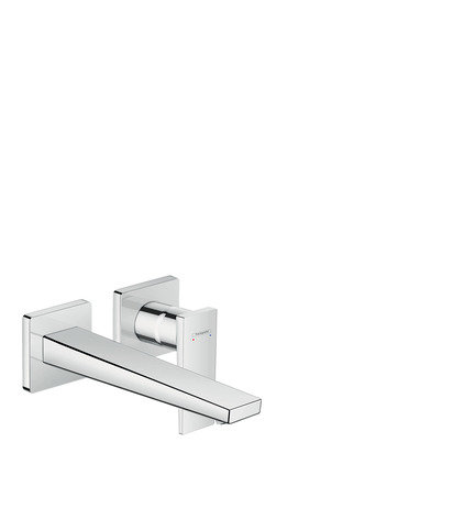 Hansgrohe Metropol single-lever concealed washbasin mixer, lever handle, 225mm projection, wall moun...
