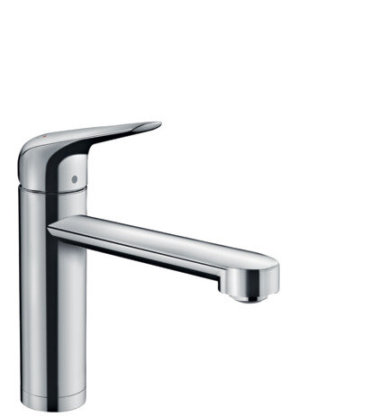 Hansgrohe Focus M42 single-lever kitchen mixer 120, front window mounting, 1jet, chrome