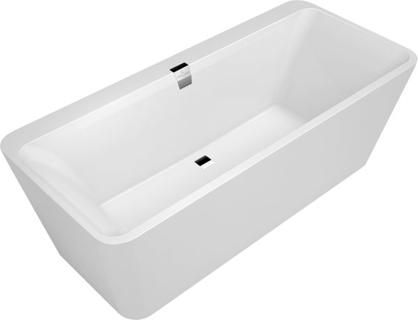 Villeroy & Boch Quaryl free-standing bathtub Squaro Excellence Duo, UBQ180SQE9W2V 1800x800mm, incl. ...