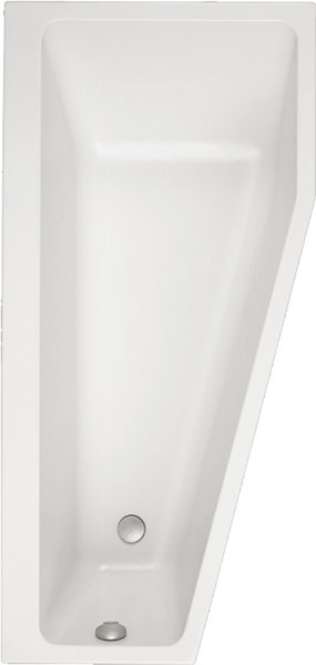 Villeroy & Boch Raumspar Bathtub Acrylic Offset Subway, UBA1178SUB3REV 1700x800mm, right